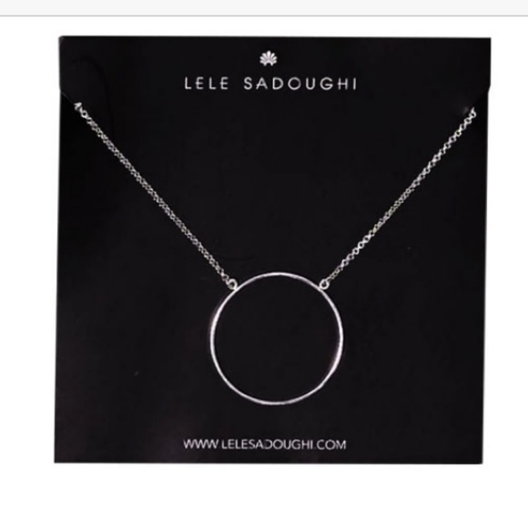 LELE SADOUGHI SILVER CIRCLE NECKLACE - Picture 7 of 10